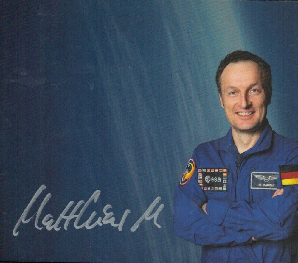 Lot 120: Matthias Maurir signed 6x4 inch ESA official promo...