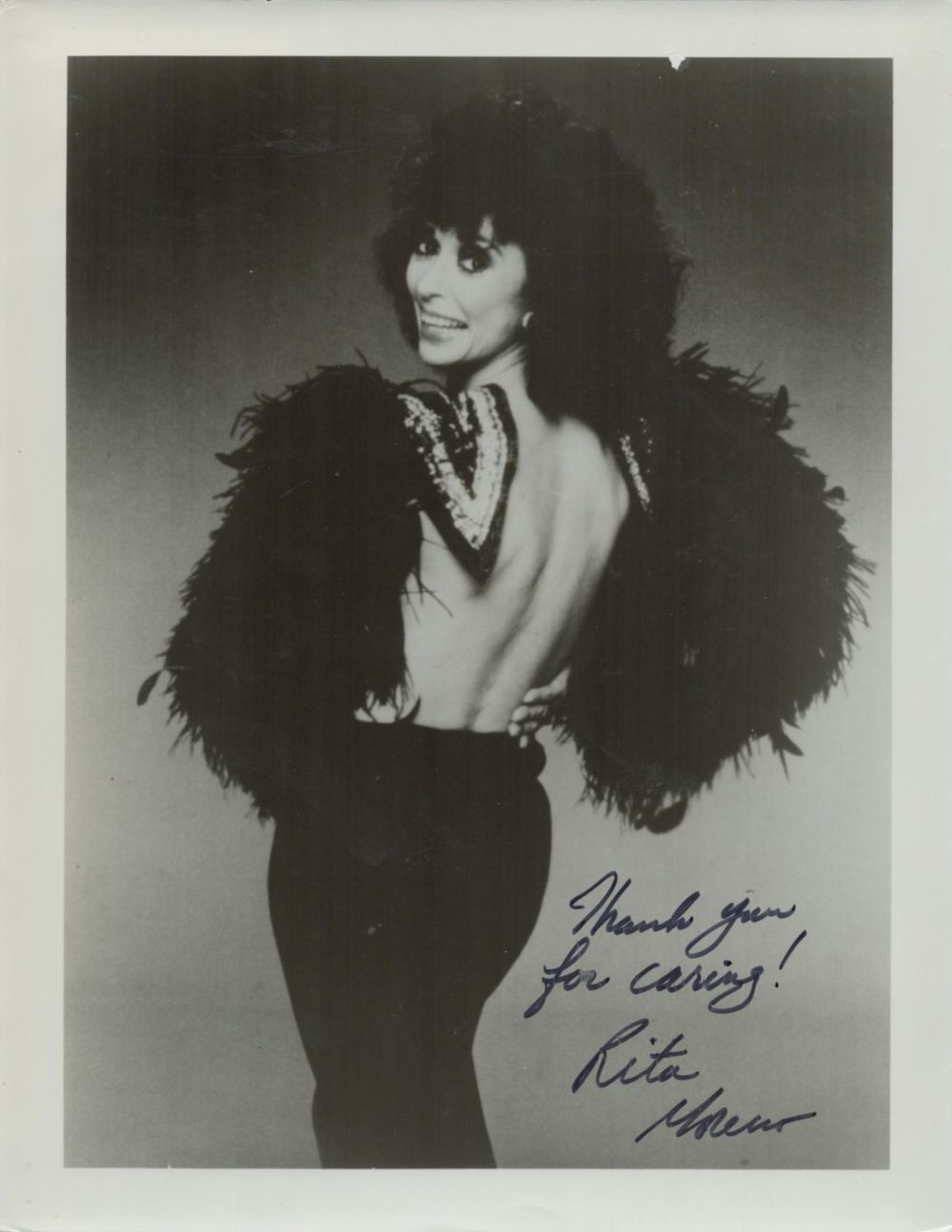 Lot 136: Rita Moreno signed 10x8 inch black and white...