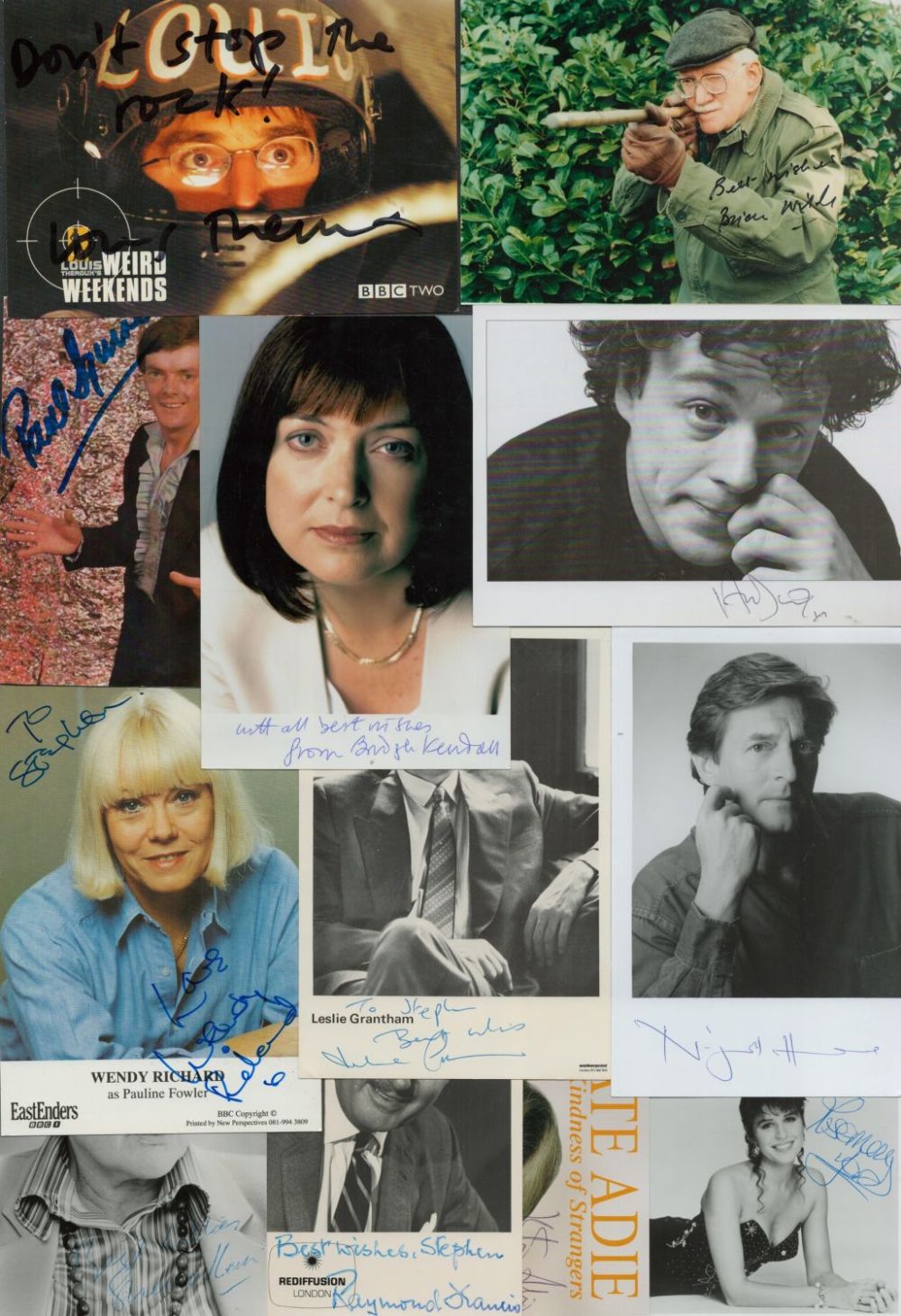 Lot 154: TV/Film collection 12 assorted signed promo photos include...