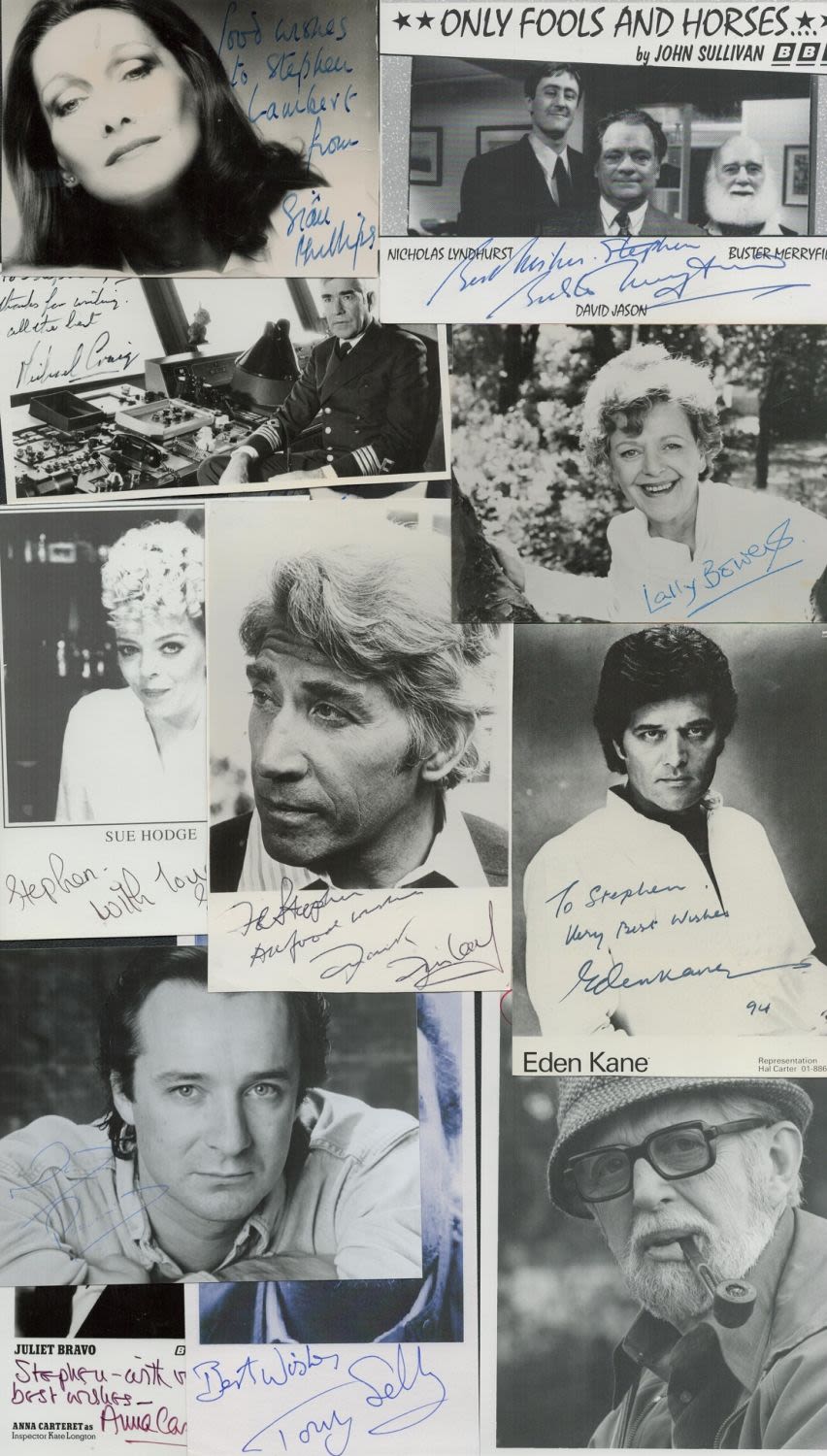Lot 155: TV/Film collection 12 assorted signed photos include some...