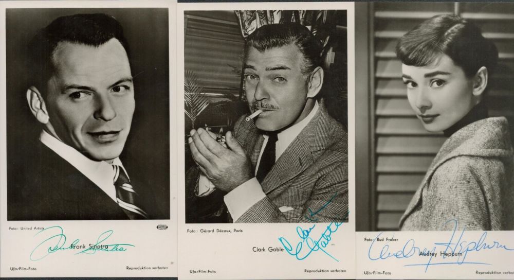 Lot 158: TV/FILM collection 3 legendary 6x4 inch vintage black...