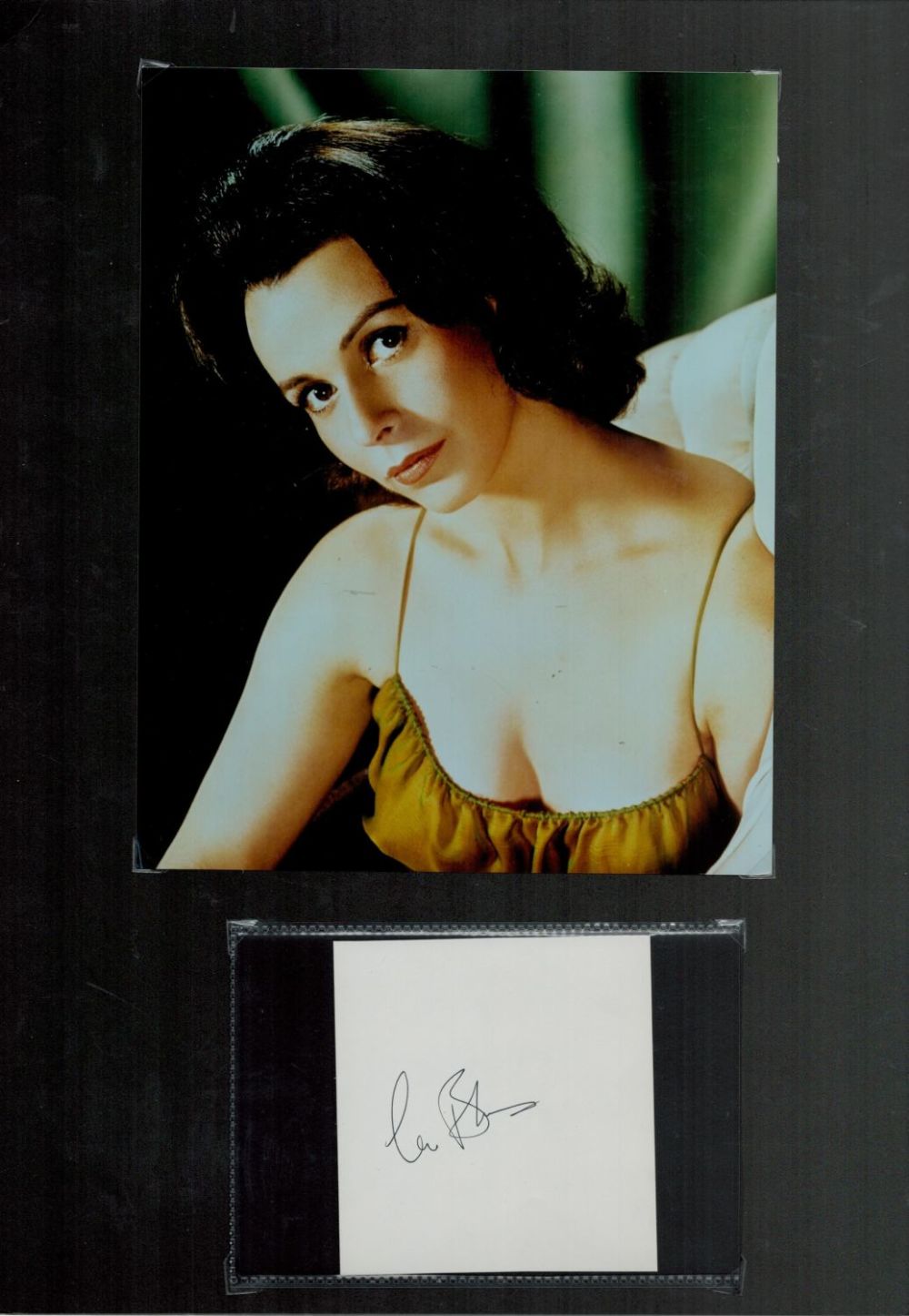 Lot 161: Claire Bloom Actress Signed Card With Mounted 12x17...