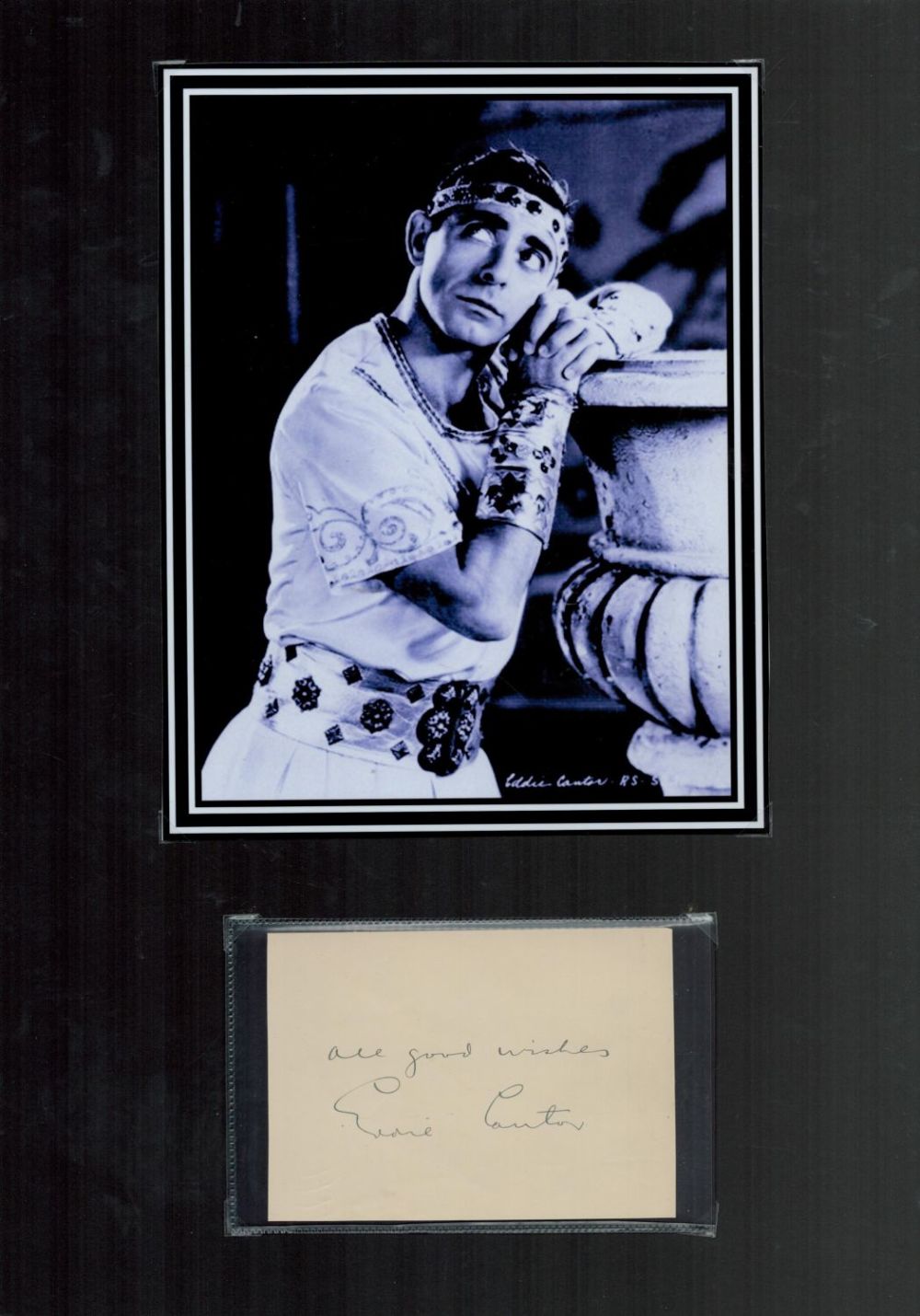 Lot 162: Eddie Cantor 1892-1964 Actor Signed Album Page With...