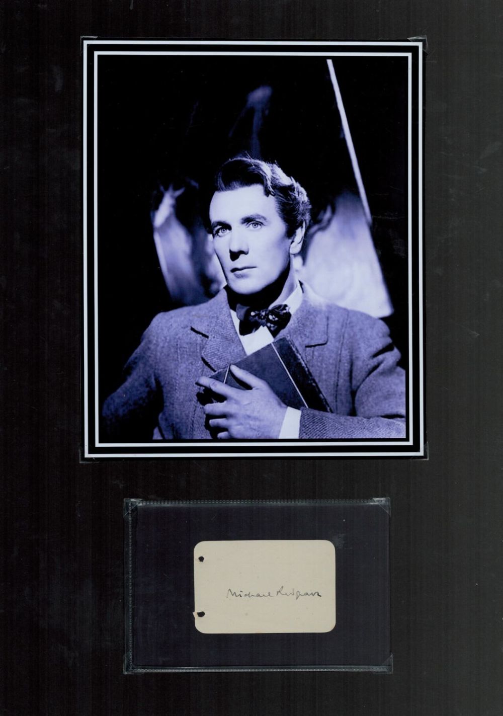 Lot 176: Michael Redgrave 1908-1985 Actor Signed Album Page With...