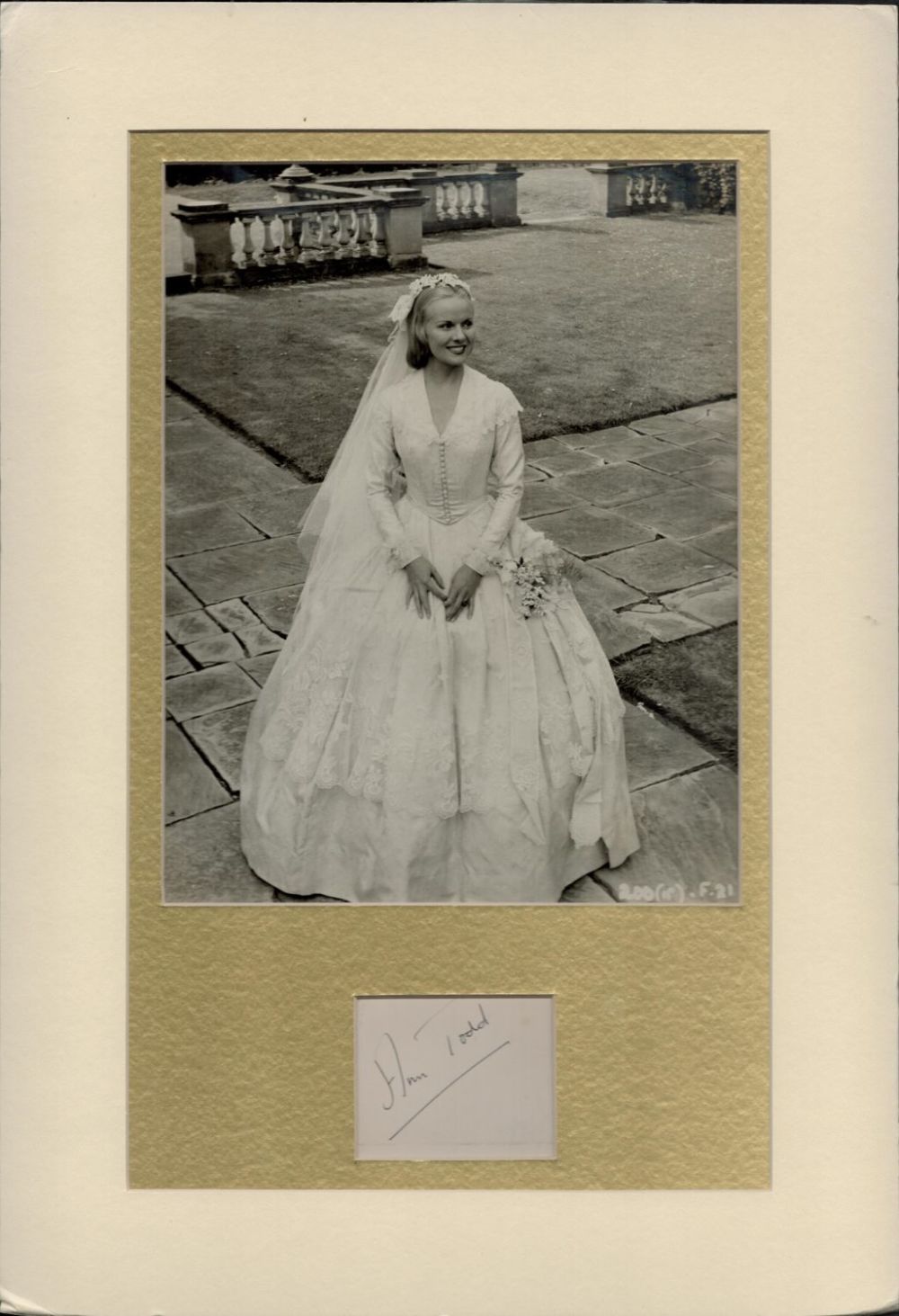 Lot 181: Ann Todd 1907-1993 Actress Signed Album Page With...