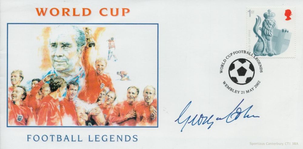 Lot 194: George Cohen 1939-2022 Signed World Cup Football Legends...
