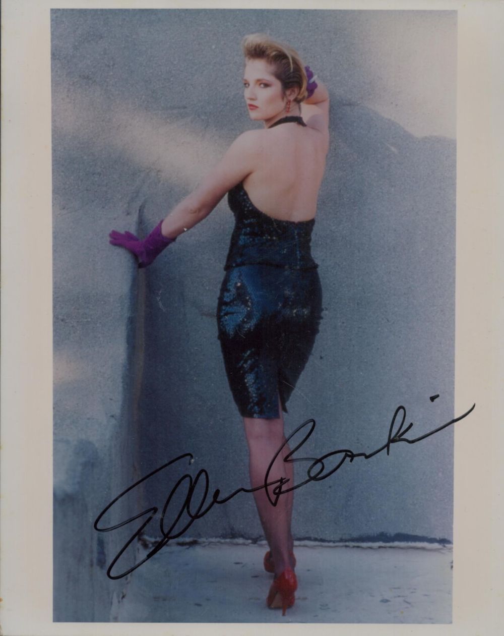 Lot 271: Ellen Barkin signed 10x8 colour photo. Good condition....