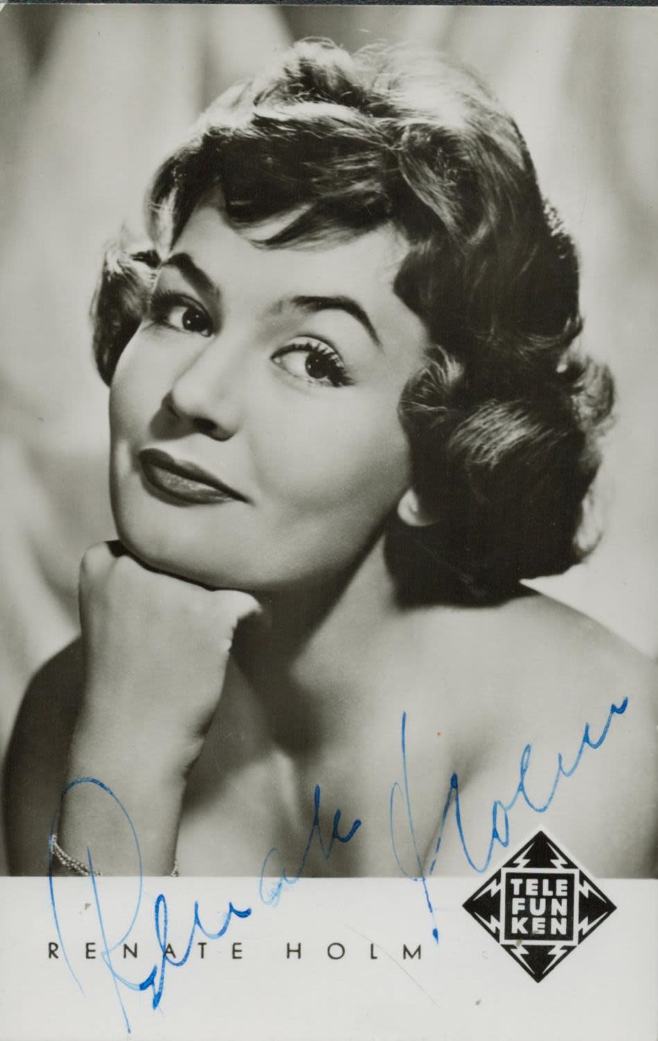 Lot 291: Renate Holm signed 6x4 black and white photo....