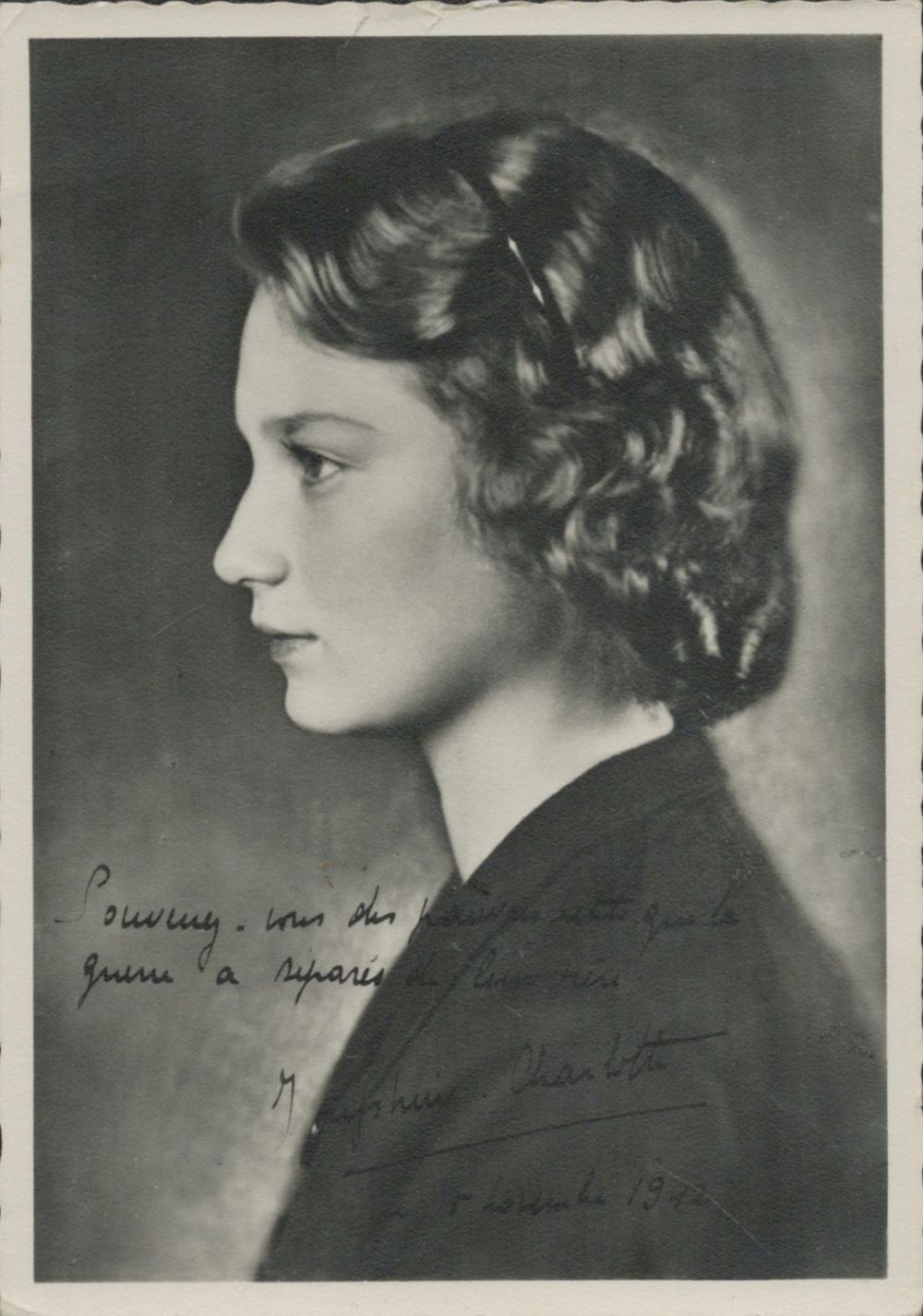 Lot 294: Princess Joséphine-Charlotte of Belgium signed 6x4 black and...