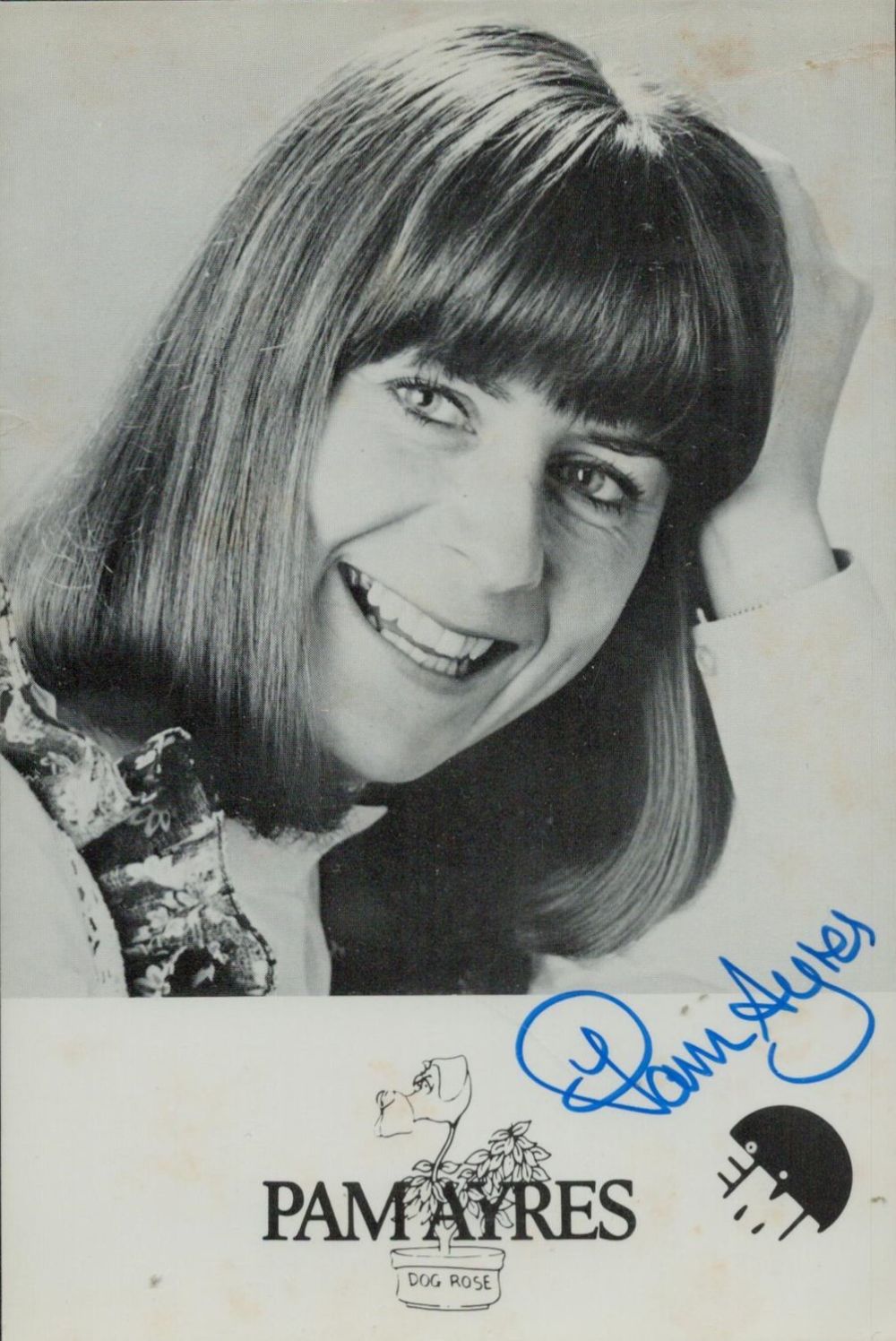 Lot 300: Pam Ayres signed Promo. Black & White Photo...
