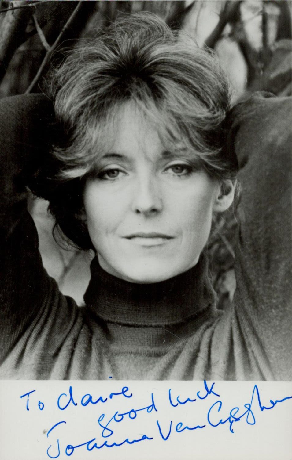 Lot 325: Joanna Van Gyseghem signed Black & White Photo....