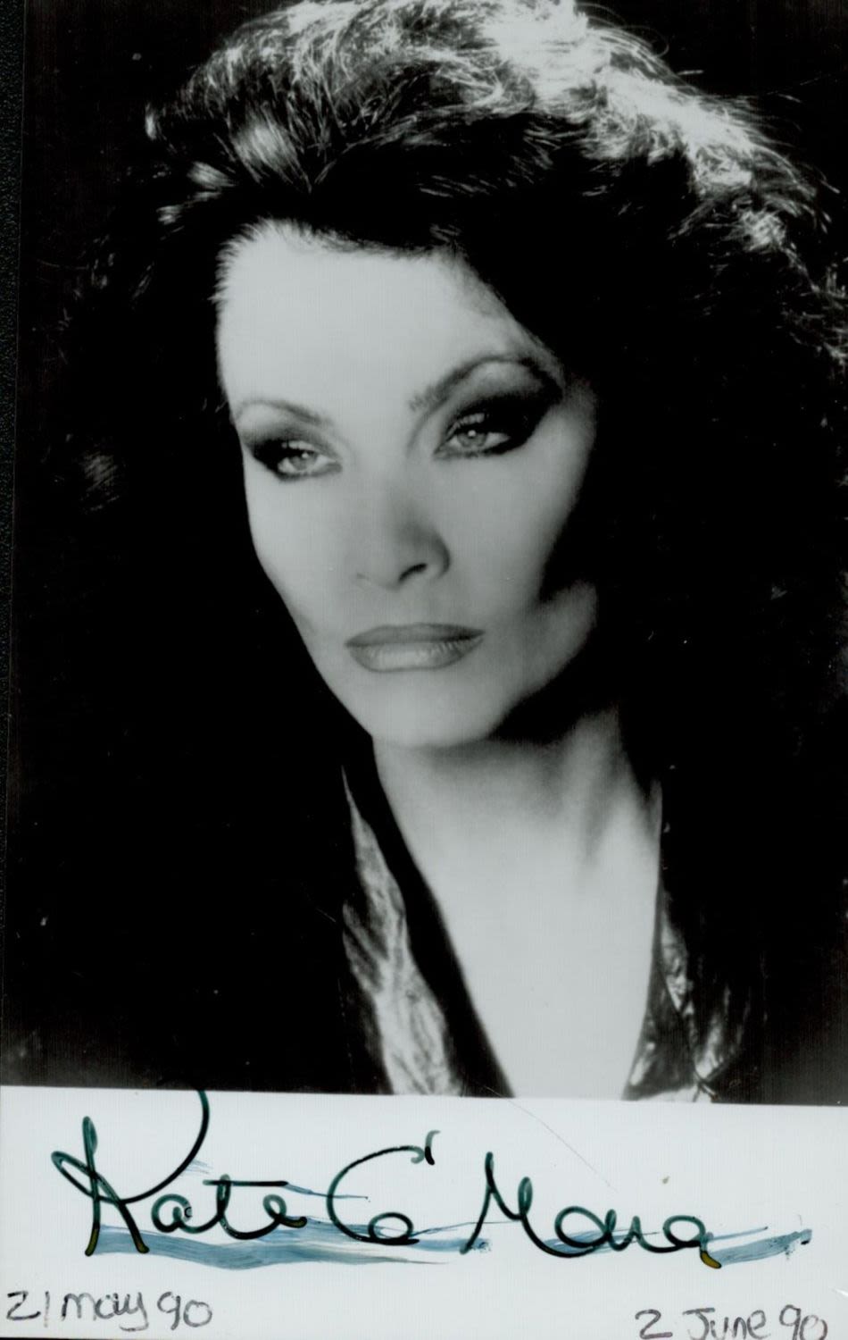 Lot 333: Kate O'Mara signed Black & White Photo. 5.5x3.5...