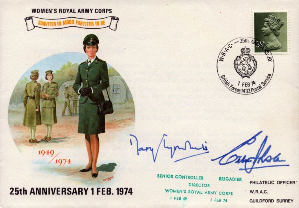 Lot 354: Senior Controller Mary Tyrwhitt Signed. Women's Royal Army...