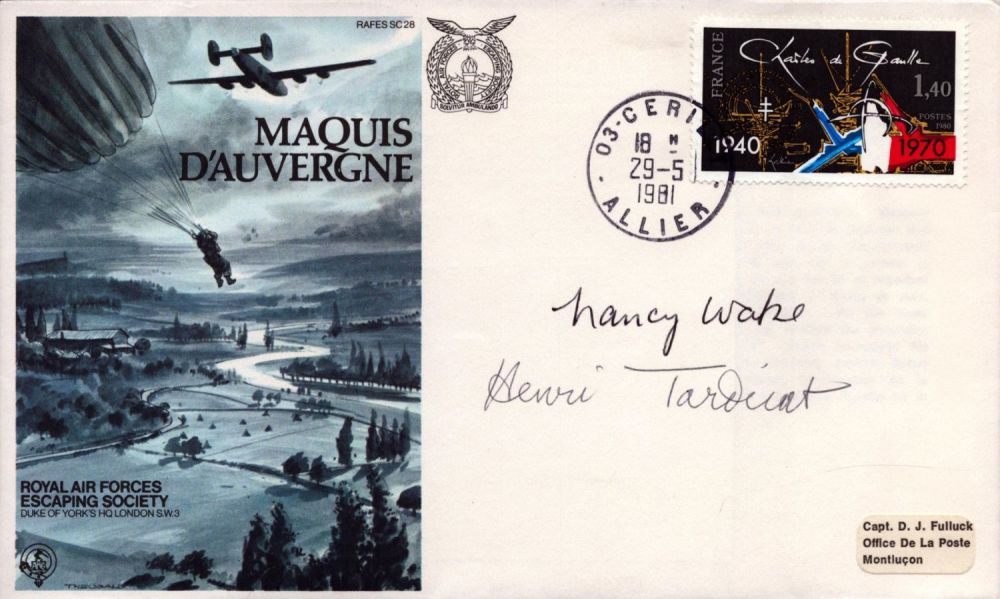 Lot 355: WWII FDC signed by Henri Tardivat and Nancy...