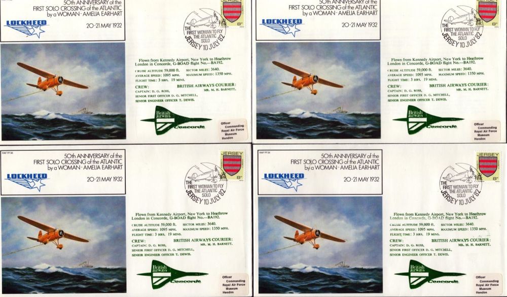 Lot 359: Aviation FDC Collection of 8 Flown covers of...