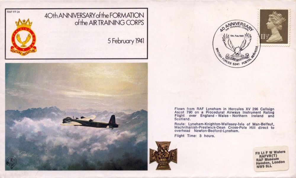 Lot 362: Aviation Flown FDC 40th Anniversary of the Formation...