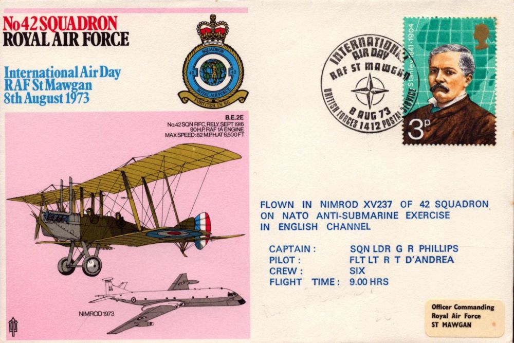 Lot 368: Aviation Flown FDC No.42 Squadron RAF, International Air...