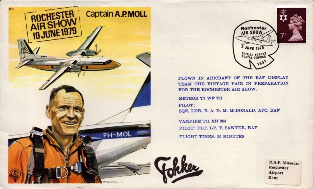 Lot 382: Aviation Flown FDC Rochester Air Show 10th June...