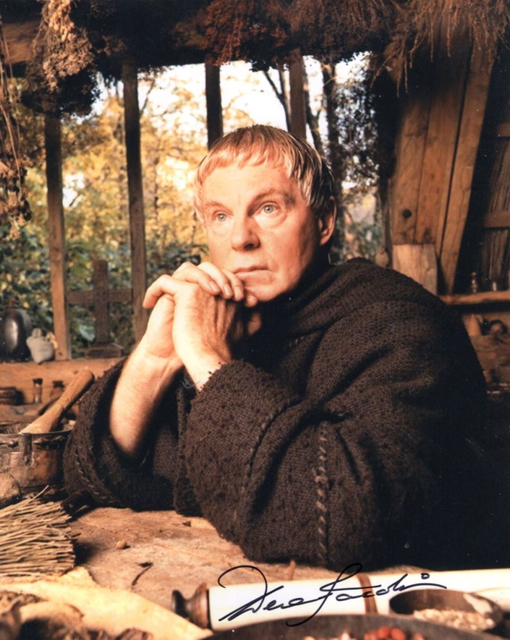 Lot 397: Derek Jacobi 8x10 inch photo signed as Cadfael...