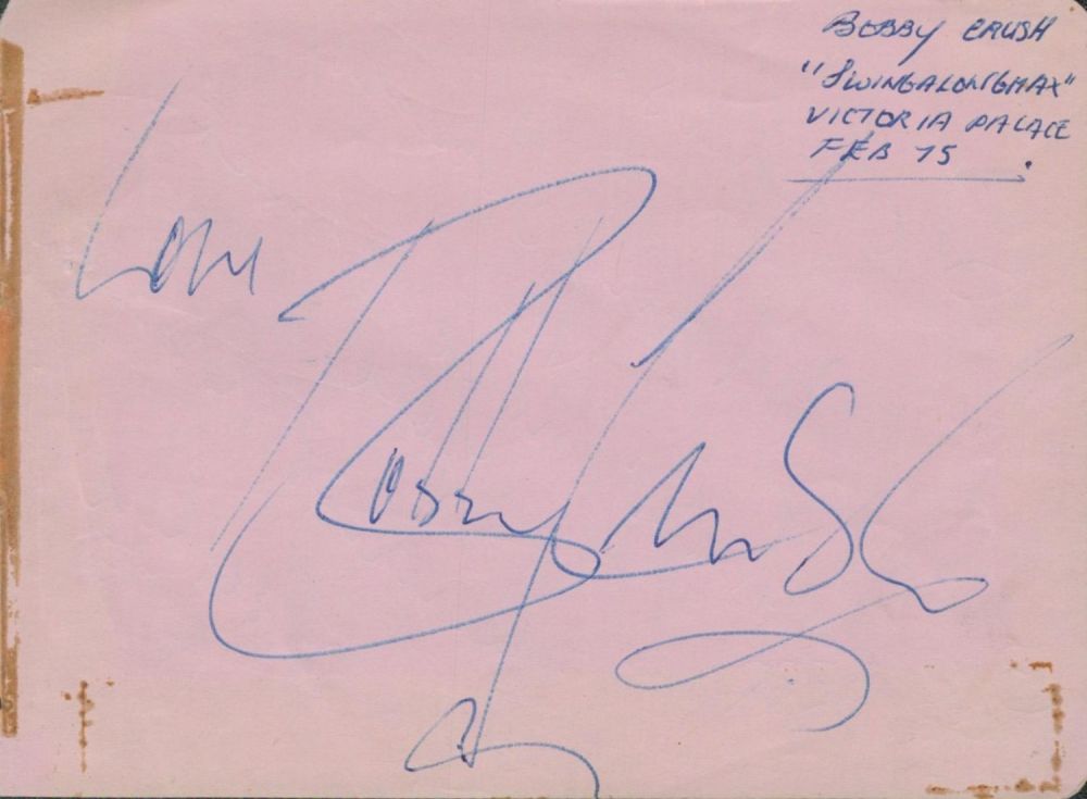 Lot 426: Bobby Crush signed plus Bill Kerr signed on...