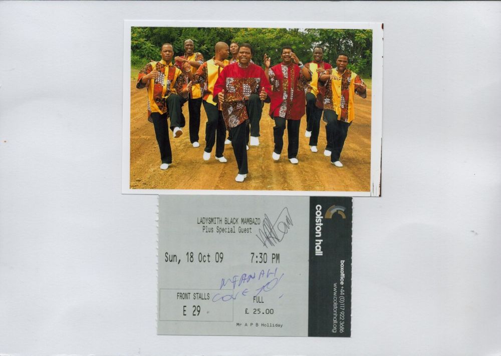 Lot 427: Multi signed Mfanafuthi Dlamini Entry Ticke plus 1...