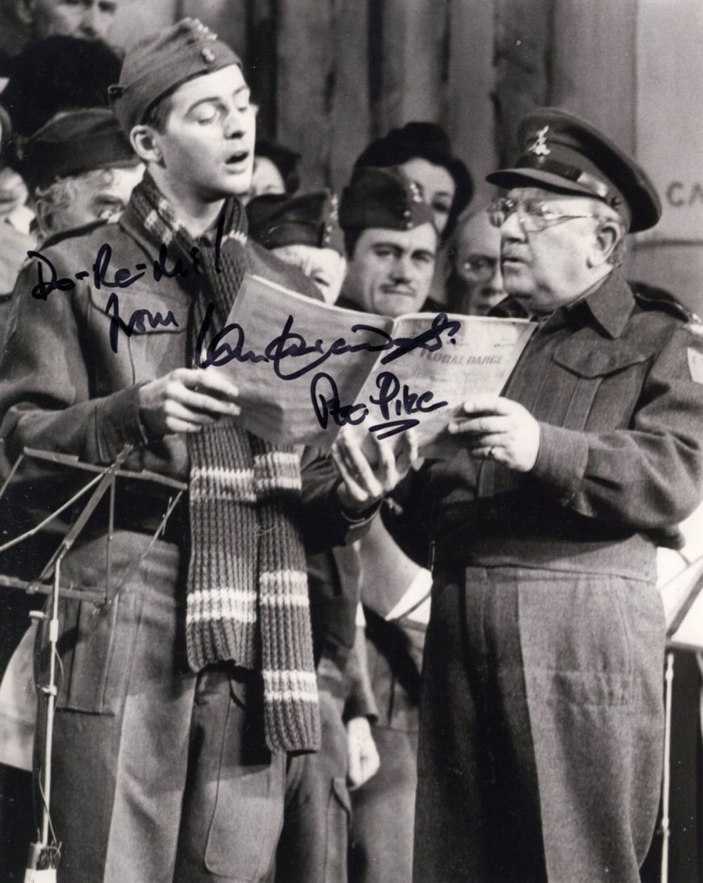 Lot 439: Dad's Army 1970's comedy series 8x10 photo signed...