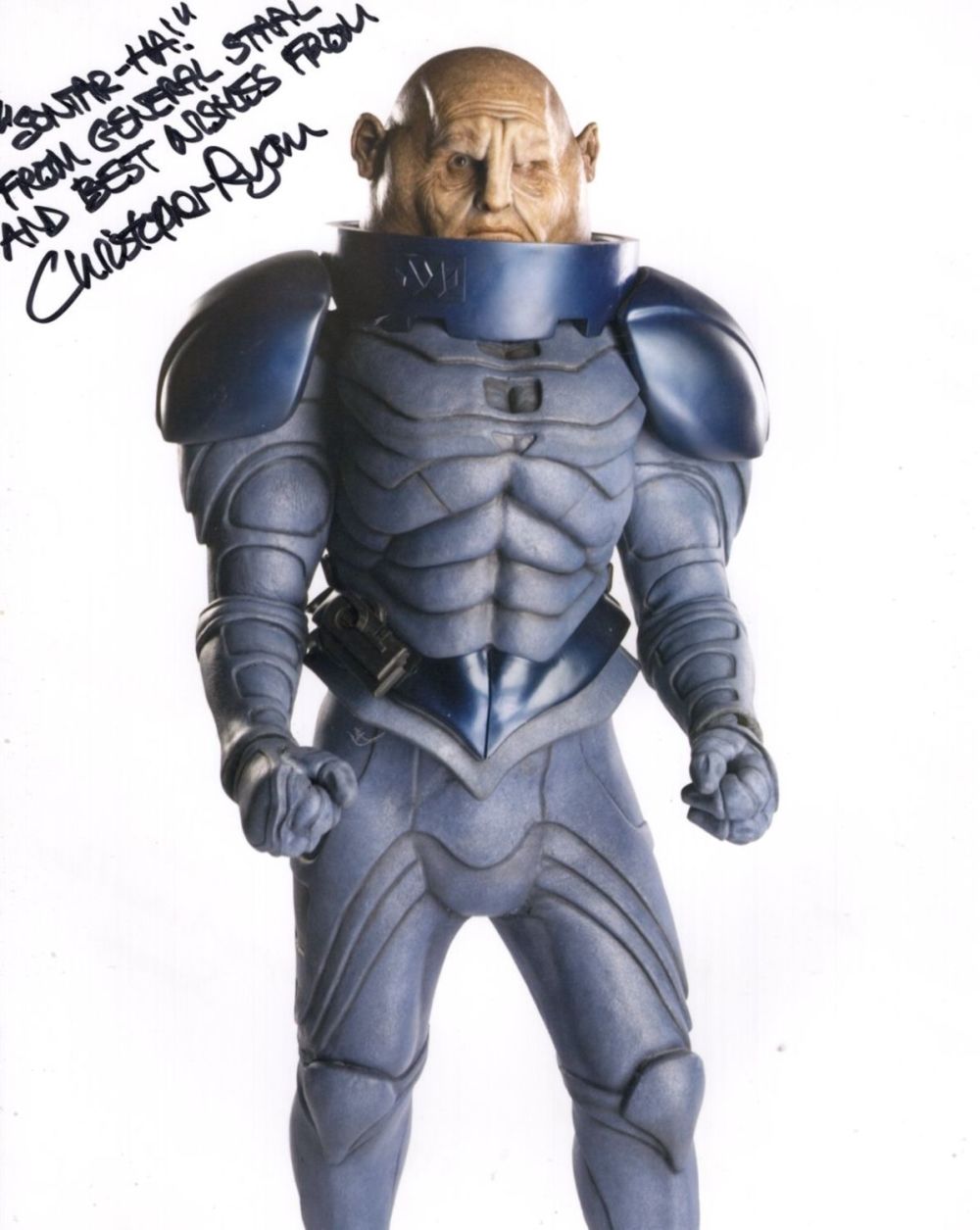 Lot 440: Doctor Who 8x10 photo signed by actor Christopher...