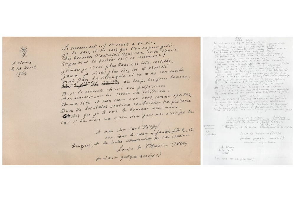 Lot 456: Louise Leveque De Vilmorin ALS. Vilmorin was a...