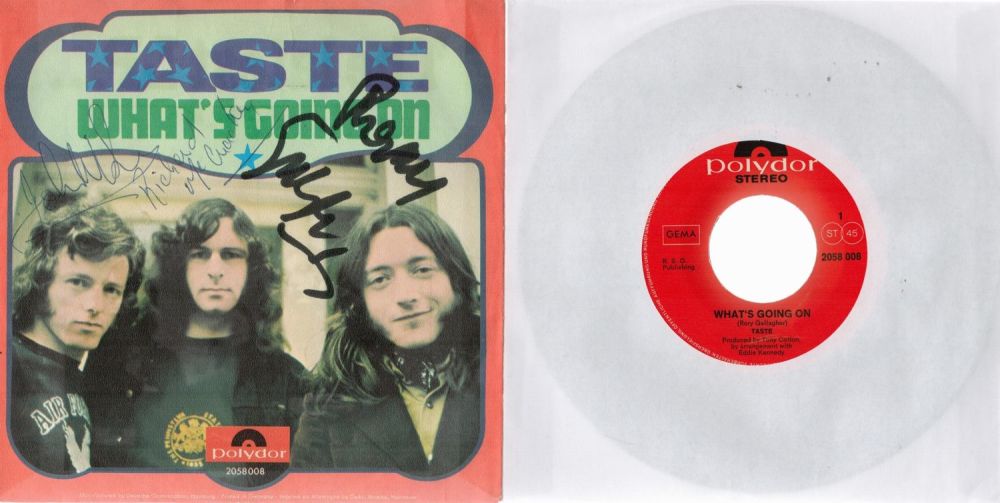 Lot 461: Taste 'What's going on' record signed by Richard...