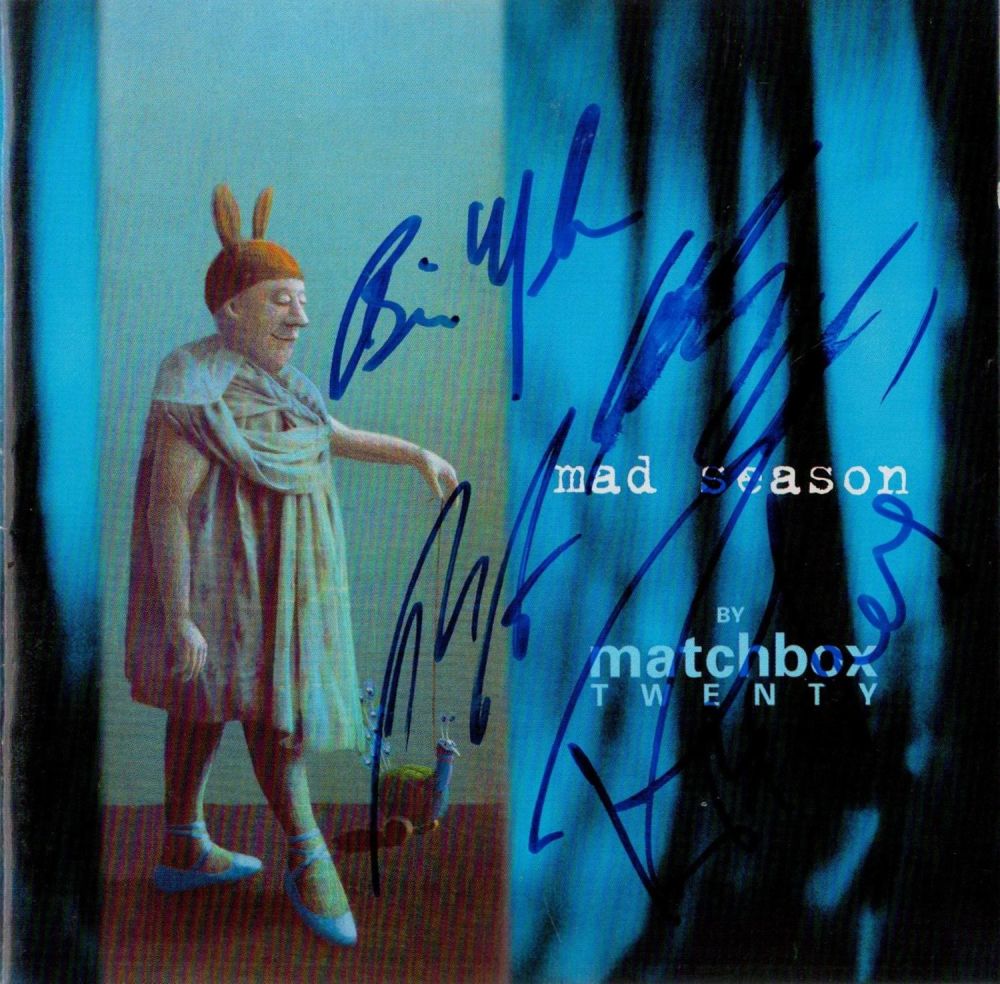 Lot 463: Matchbox Twenty Cd booklet Mad Seasons signed by...