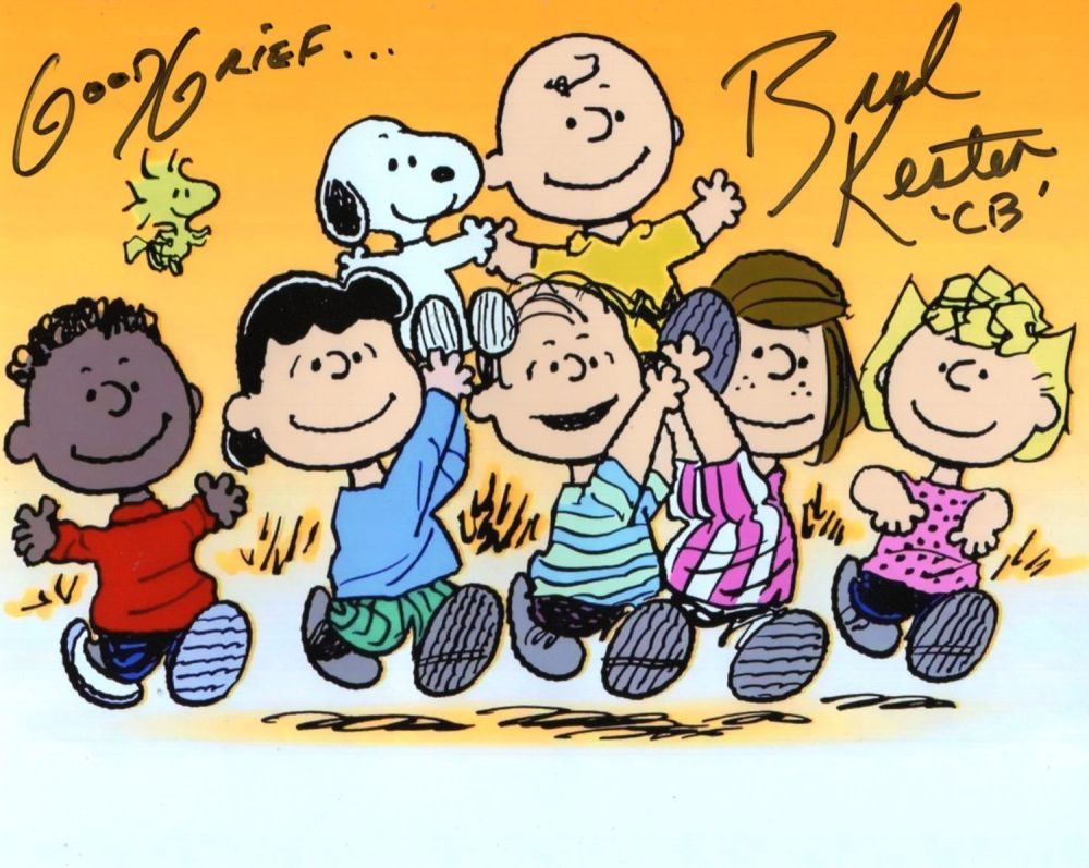 Lot 480: Charlie Brown and Snoopy show 8x10 photo signed...
