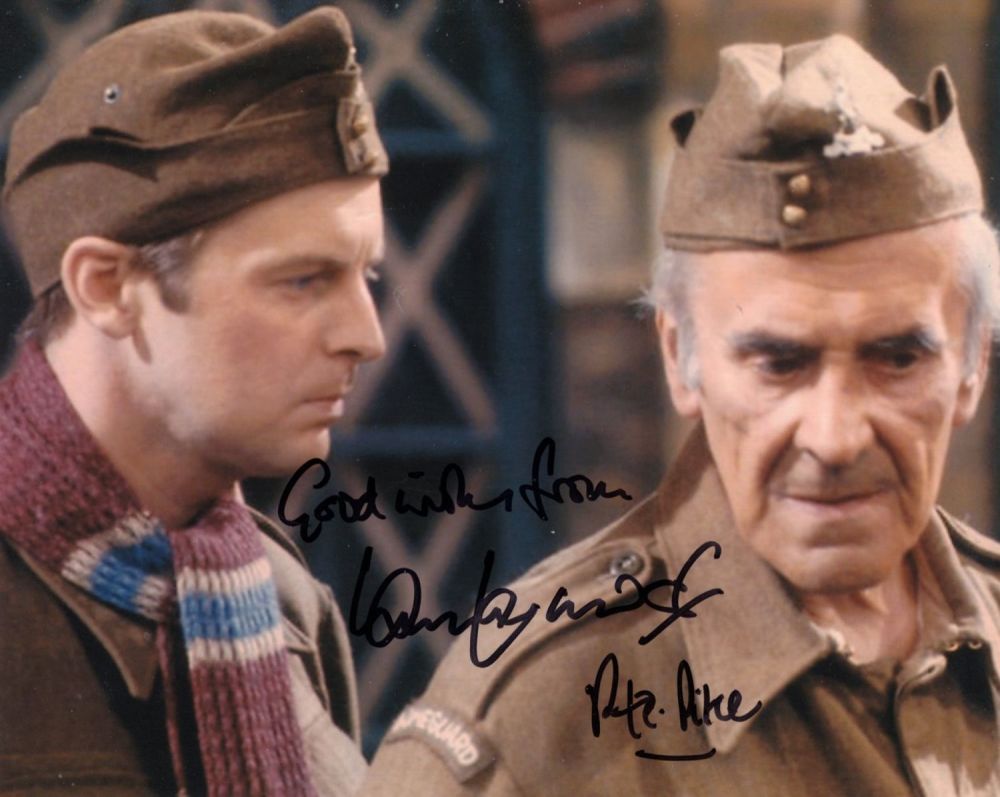 Lot 500: Dad's Army 1970's comedy series 8x10 photo signed...