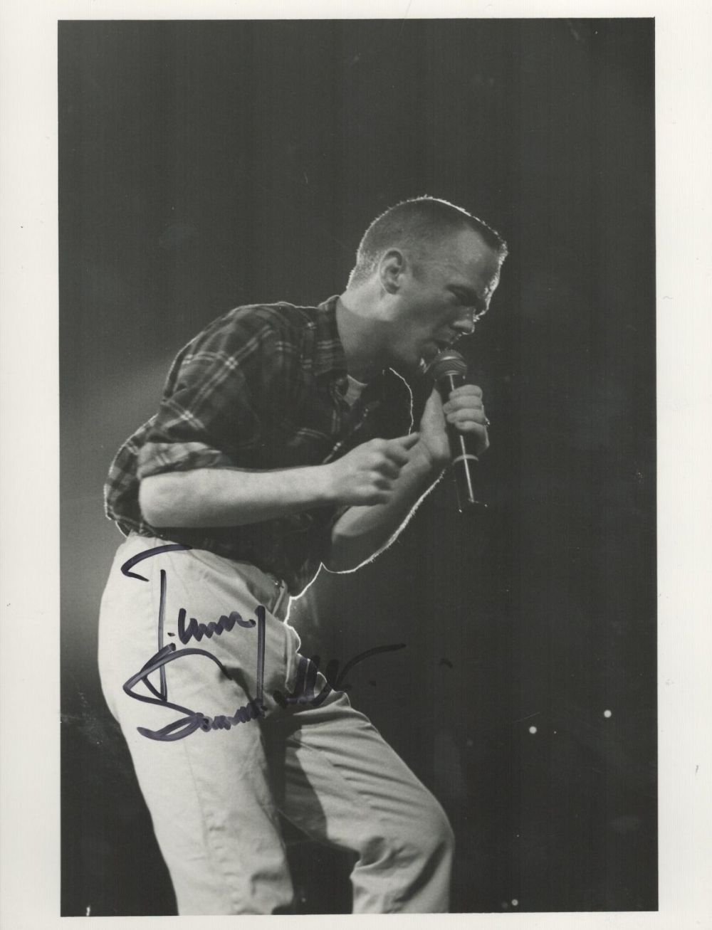 Lot 504: Jimmy Somerville signed 8x6 inch original black and...