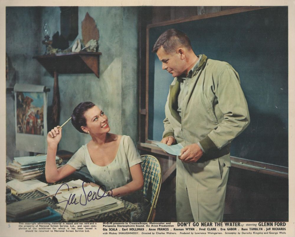 Lot 506: Gia Scala signed 10x8 inch Don't Go Near...