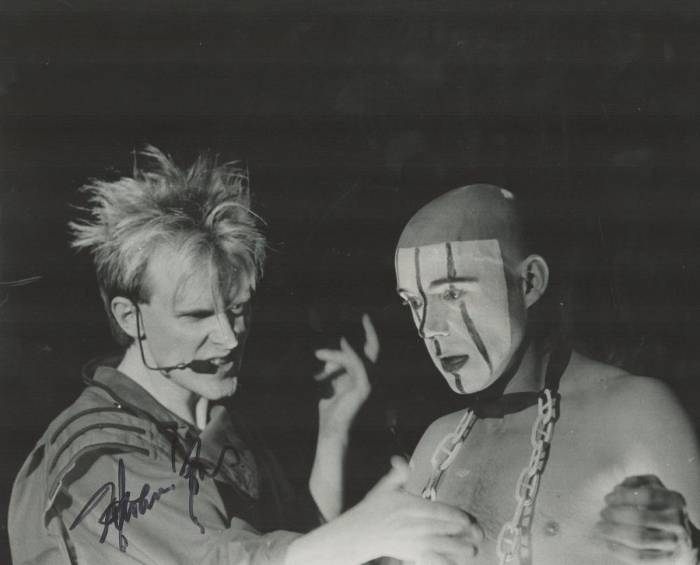 Lot 509: Howard Jones signed 10x8 inch original vintage black...