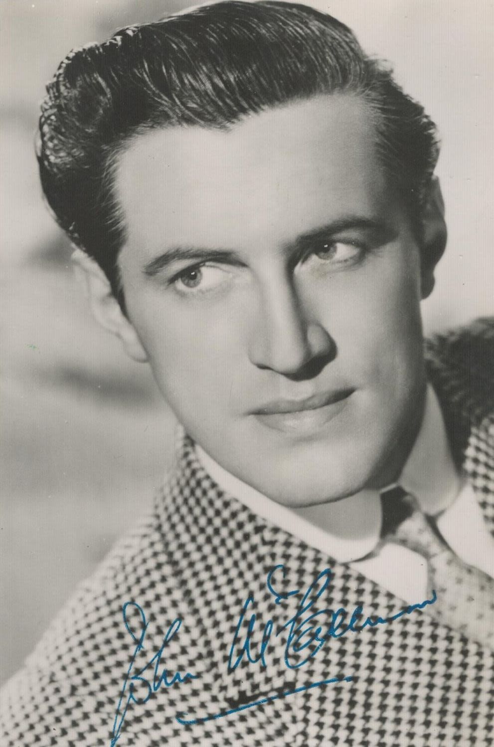 Lot 525: John McCallum signed 6x4 inch vintage black and...