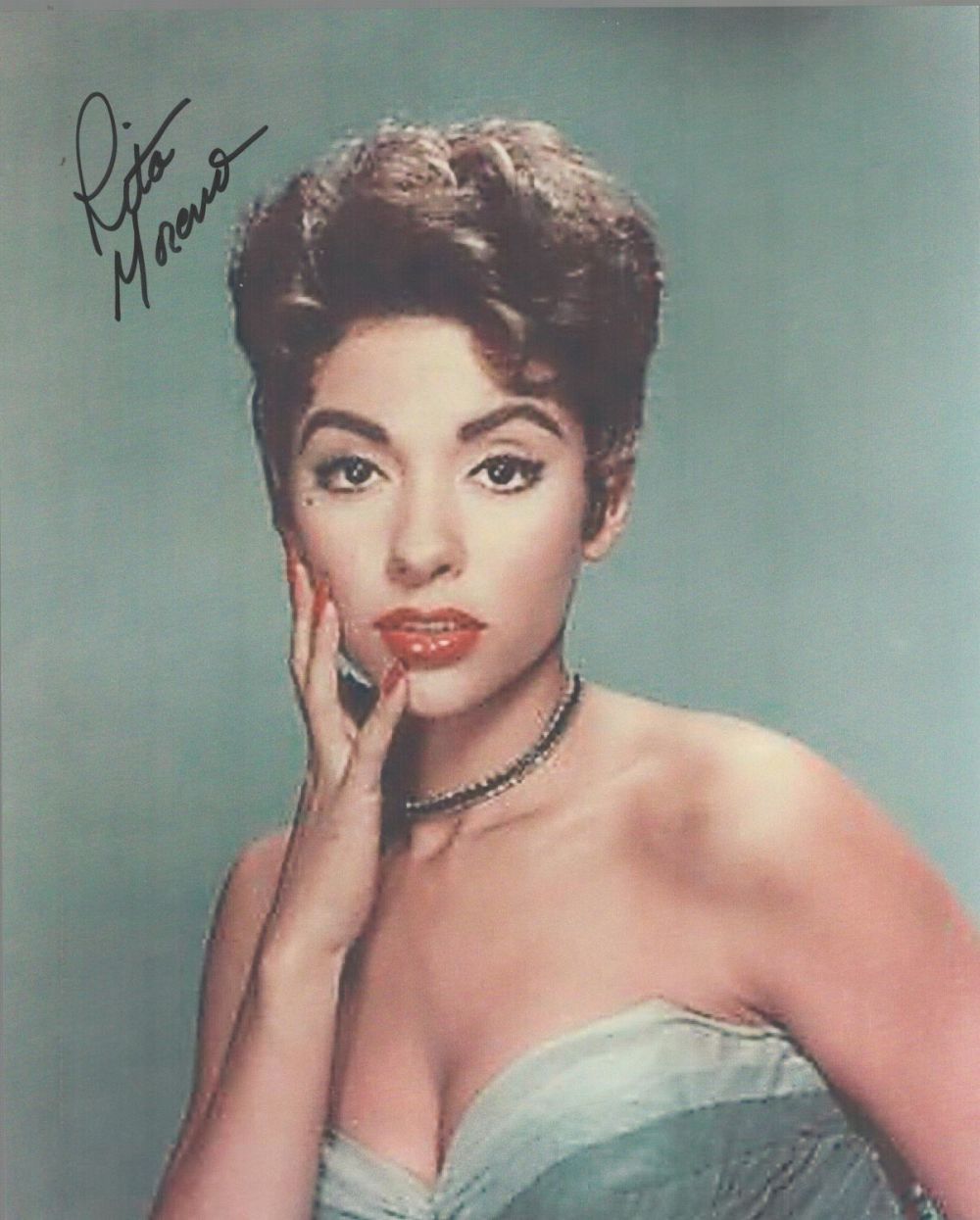 Lot 529: Rita Moreno signed 10x8 inch colour photo. Good...