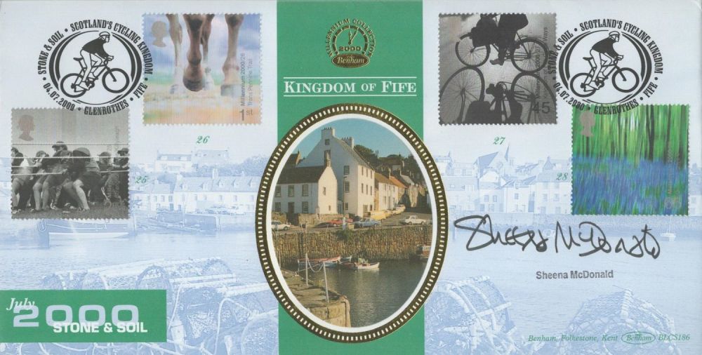 Lot 533: Sheena Mcdonald signed Stone and Soil FDC. 4/7/00...