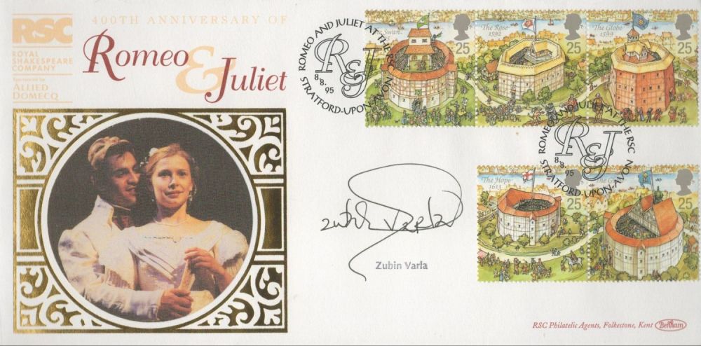 Lot 536: Zubin Varla signed Romeo and Juliet FDC. 8/8/95...