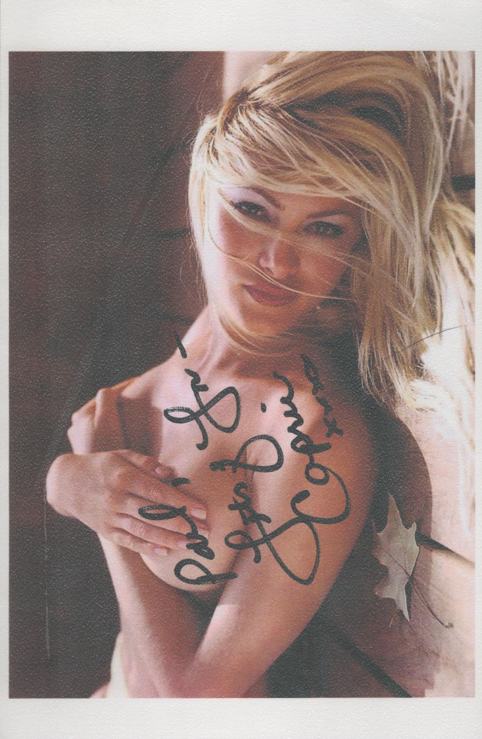 Lot 543: Caprice signed 8x5 colour photograph dedicated to Paul,...