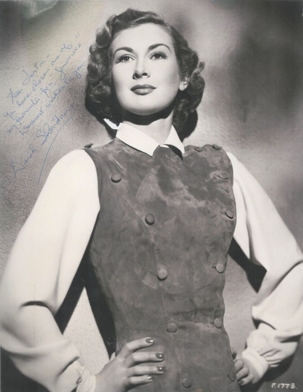 Lot 560: English Actress Dinah Sheridan Signed 11 x 8....