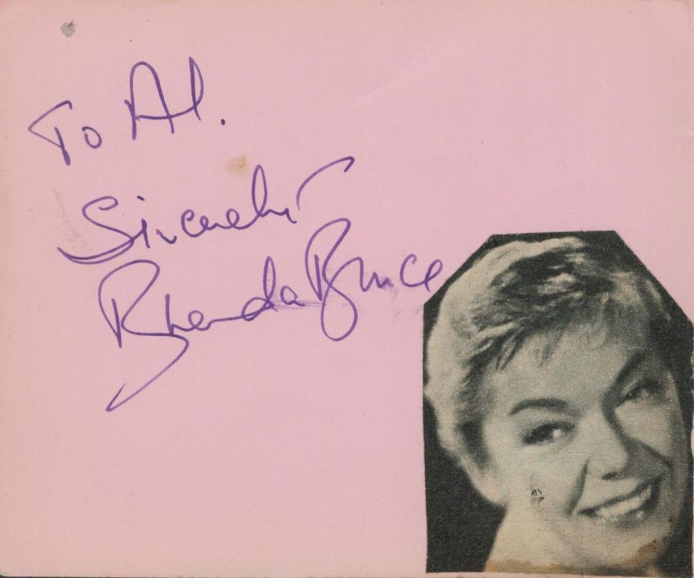 Lot 561: British Actress Brenda Bruce Signed Vintage Autograph Album...