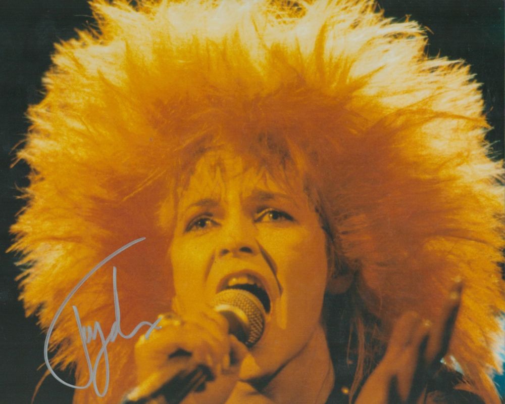 Lot 577: Punk Queen Toyah signed stunning big hair colour...