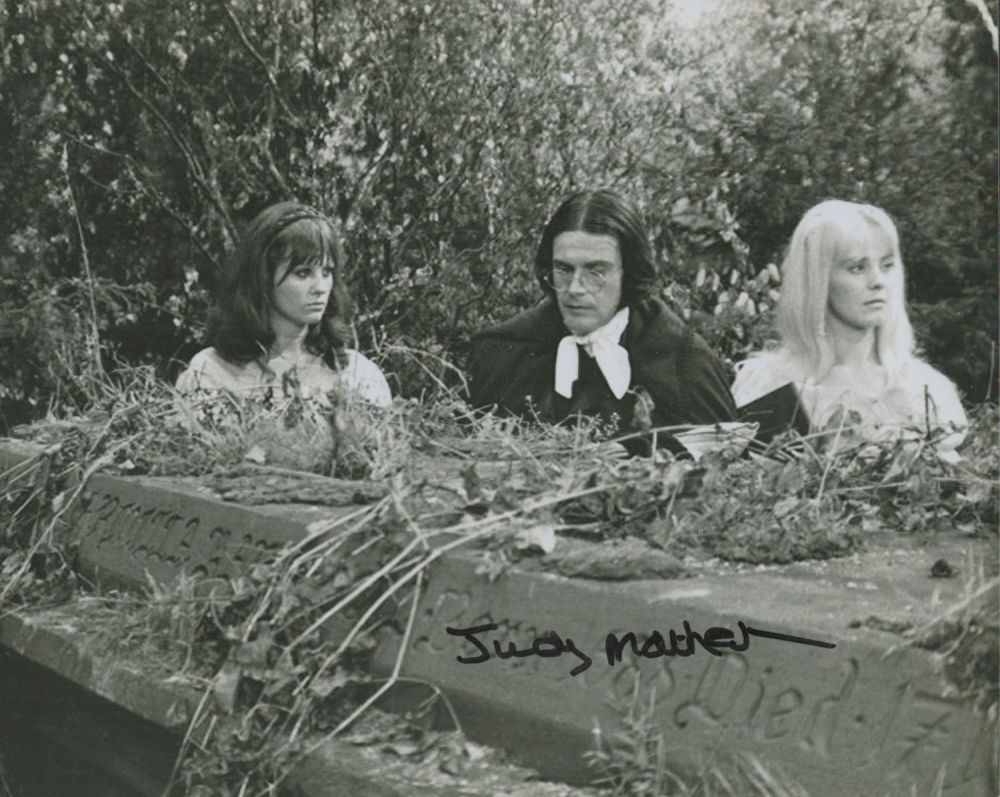 Lot 579: Judy Matheson signed 10 x 8 inch b/w...