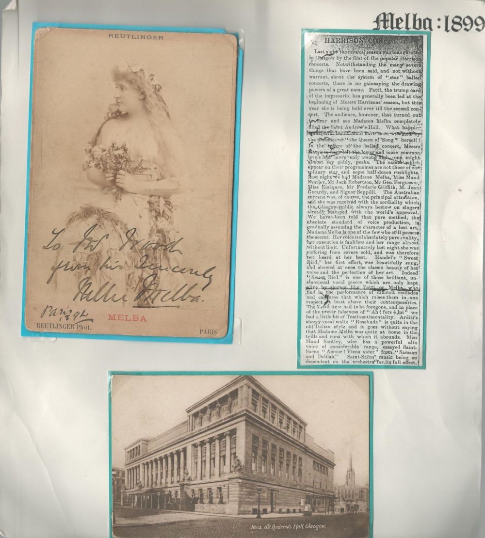 Lot 586: Dame Nellie Melba signed 7 x 5 vintage...