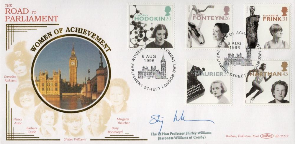 Lot 646: Rt Hon Prof Shirley Williams signed Women of...