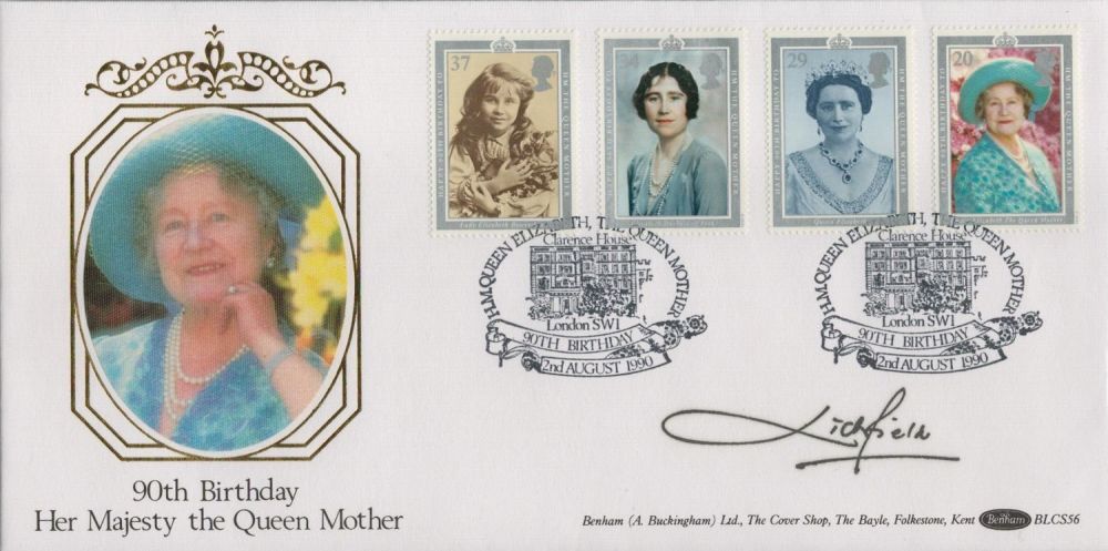 Lot 656: Lord Lichfield signed The Queen Mother 90th birthday...