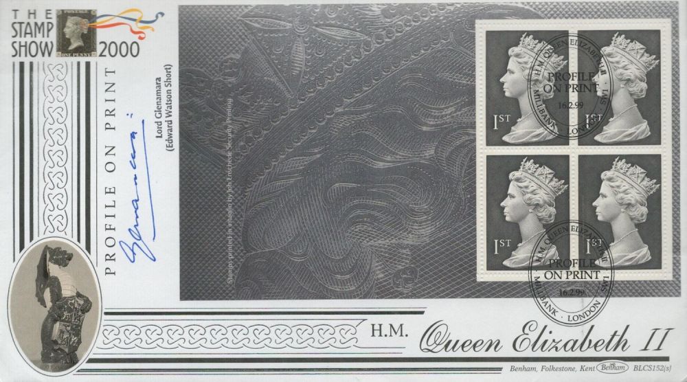 Lot 668: Lord Glenamara signed Profile on Print FDC. 16/2/99...
