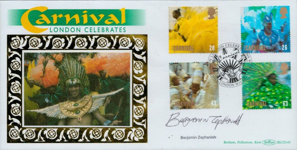 Lot 684: Benjamin Zephaniah signed London Celebrations FDC. 25/8/98 London...