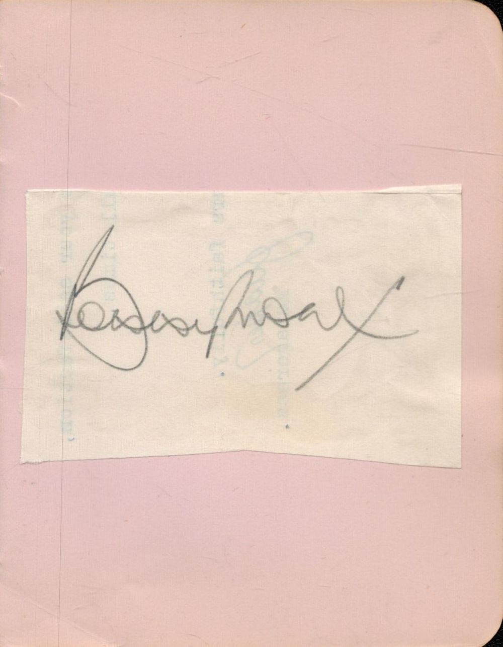 Lot 75: Bobby Moore signed 5x4 inch overall page affixed...